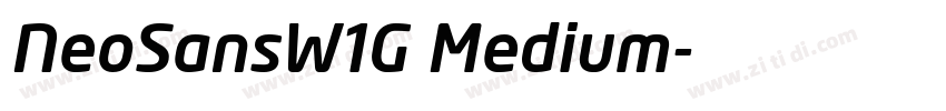 NeoSansW1G Medium字体转换